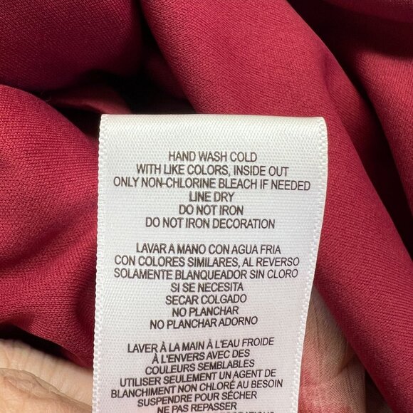 Taylor Printed Wrap Sleeveless Dress Red Pink Floral With Belt Size XL NWT - Picture 12 of 12